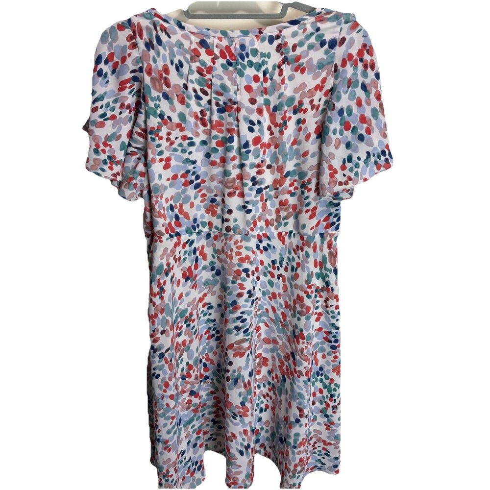 Maeve Anthropologie Flutter Sleeve Water Color Polka Dot Dress Womens Size XS - Picture 11 of 15